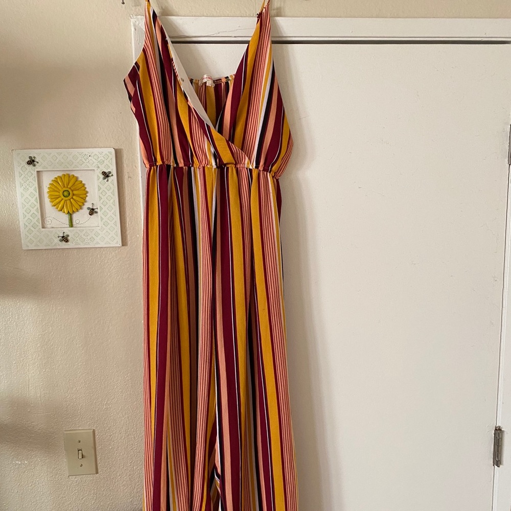 Striped jumpsuit